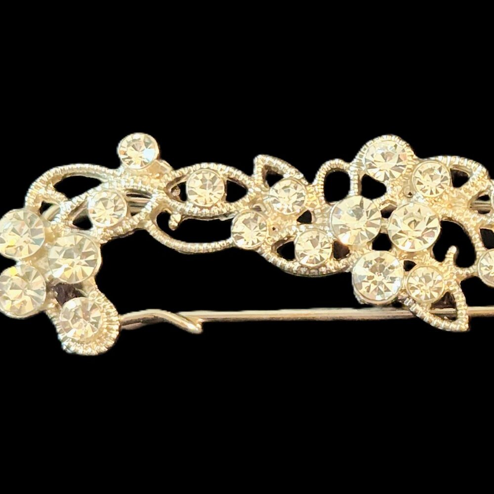 RHINESTONE Bandage PIN in silvertone NEW in package by ORNAMENTS